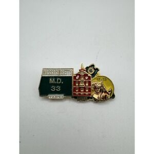 Lions Club Pin - Massachusetts Taipei - M.D. 33 - 1987